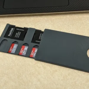 Credit Card Sized Carbon Fiber micro/SD Card Case